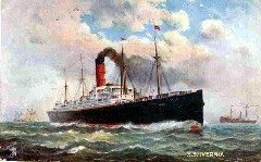 Grandparents; SS Ivernia; Julia Szechy (Szecsi) came to the US on this ship